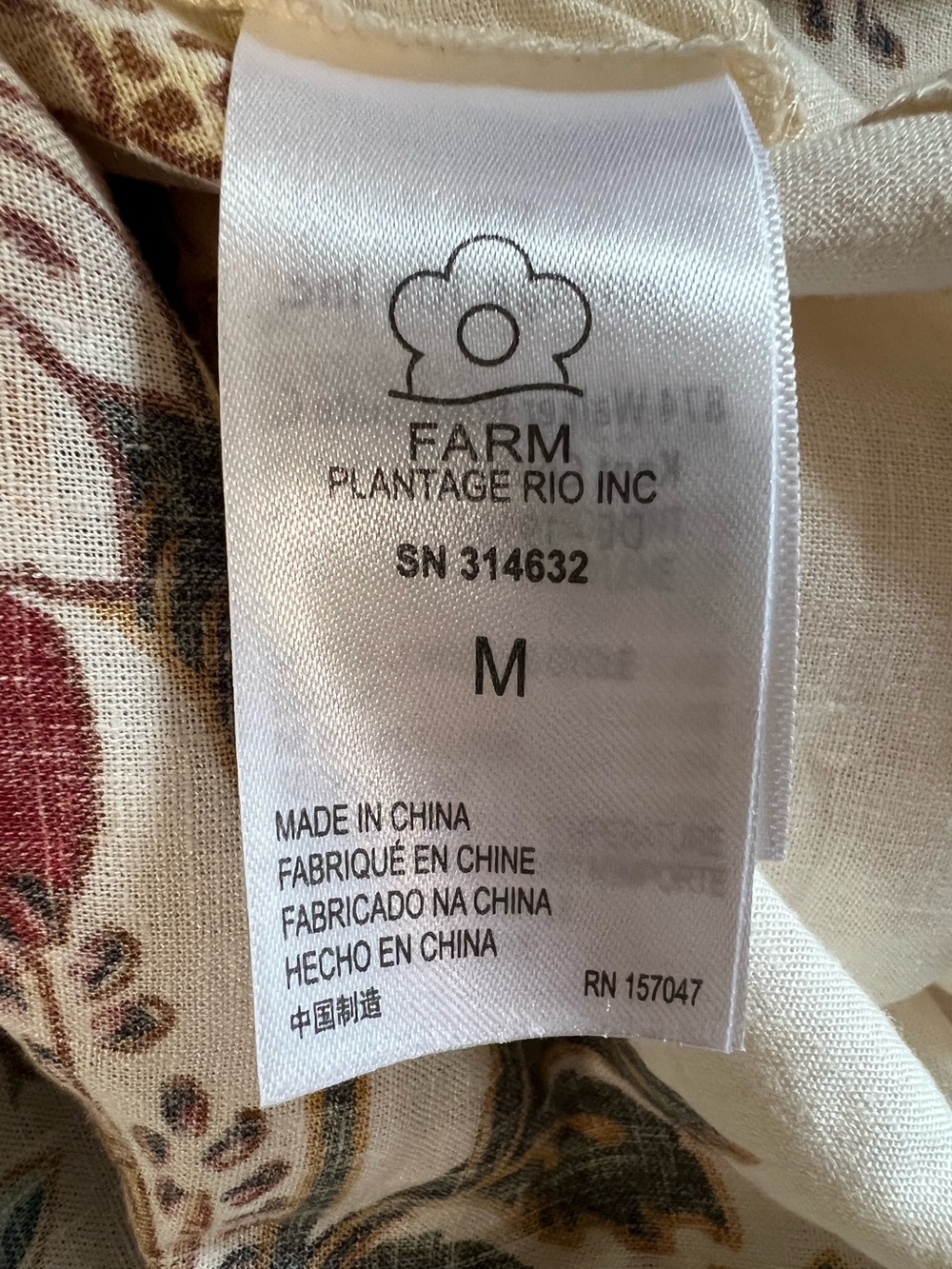 FARM Rio Leopard Flowers Print Cutout Detail Linen Blend Dress - Picture 7 of 9